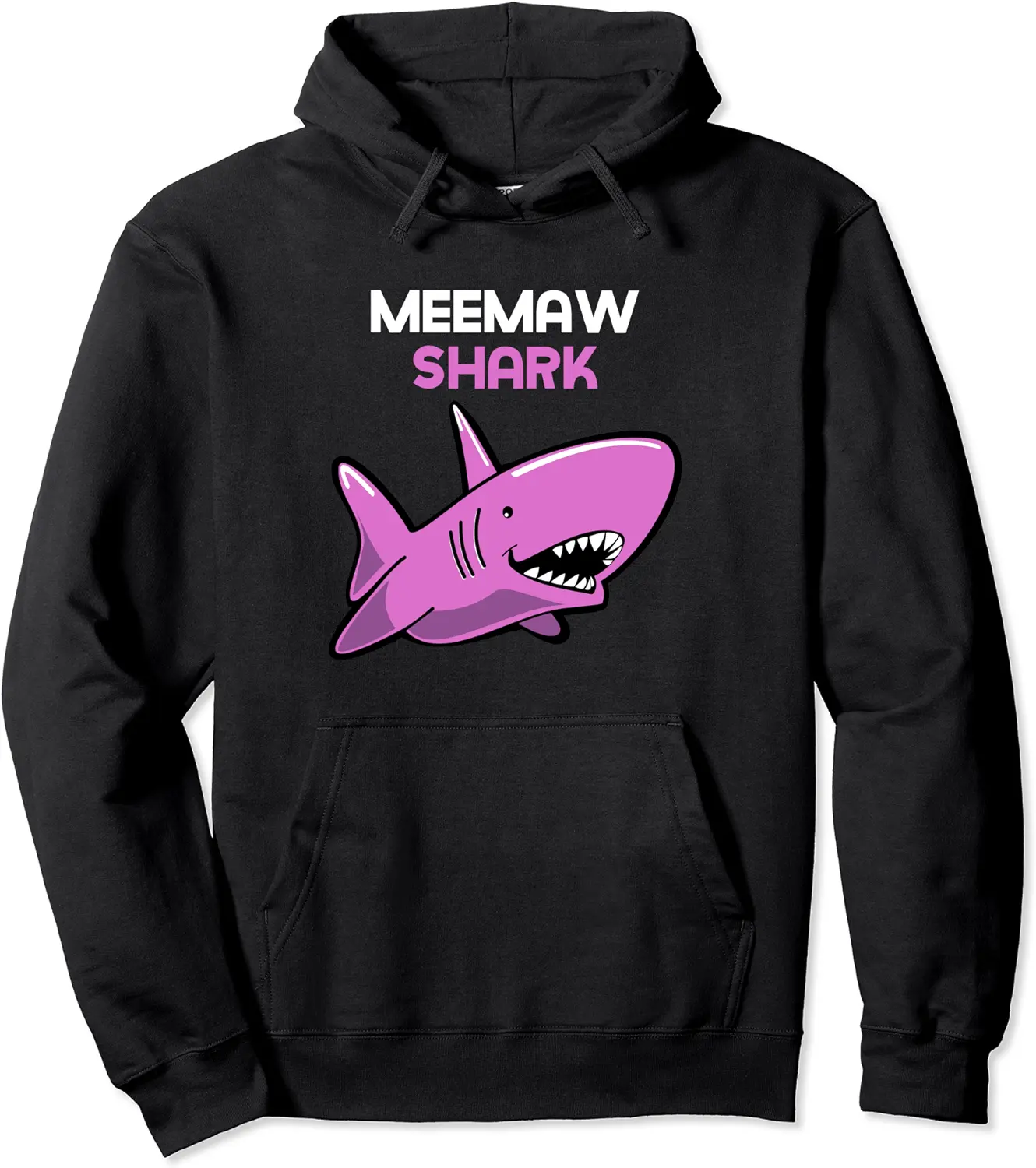 MeeMaw Shark Funny Family Mee-Maw Pullover Hoodie - Karenlyn Shop 75B0C22KYMQG