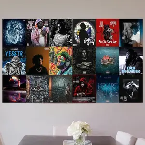 Rod Wave Soulful Journey Tapestry Flag 3x5 Ft New Collage Design Featuring Emotional Anthems & Lyrics Must Have Tribute for True Fans Display in Bedroom or Living Room