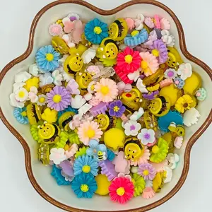 Spring Bee Mini Charms for DIY, No Hole, Nail Art, Nail Charms, Hobbies- 20ML