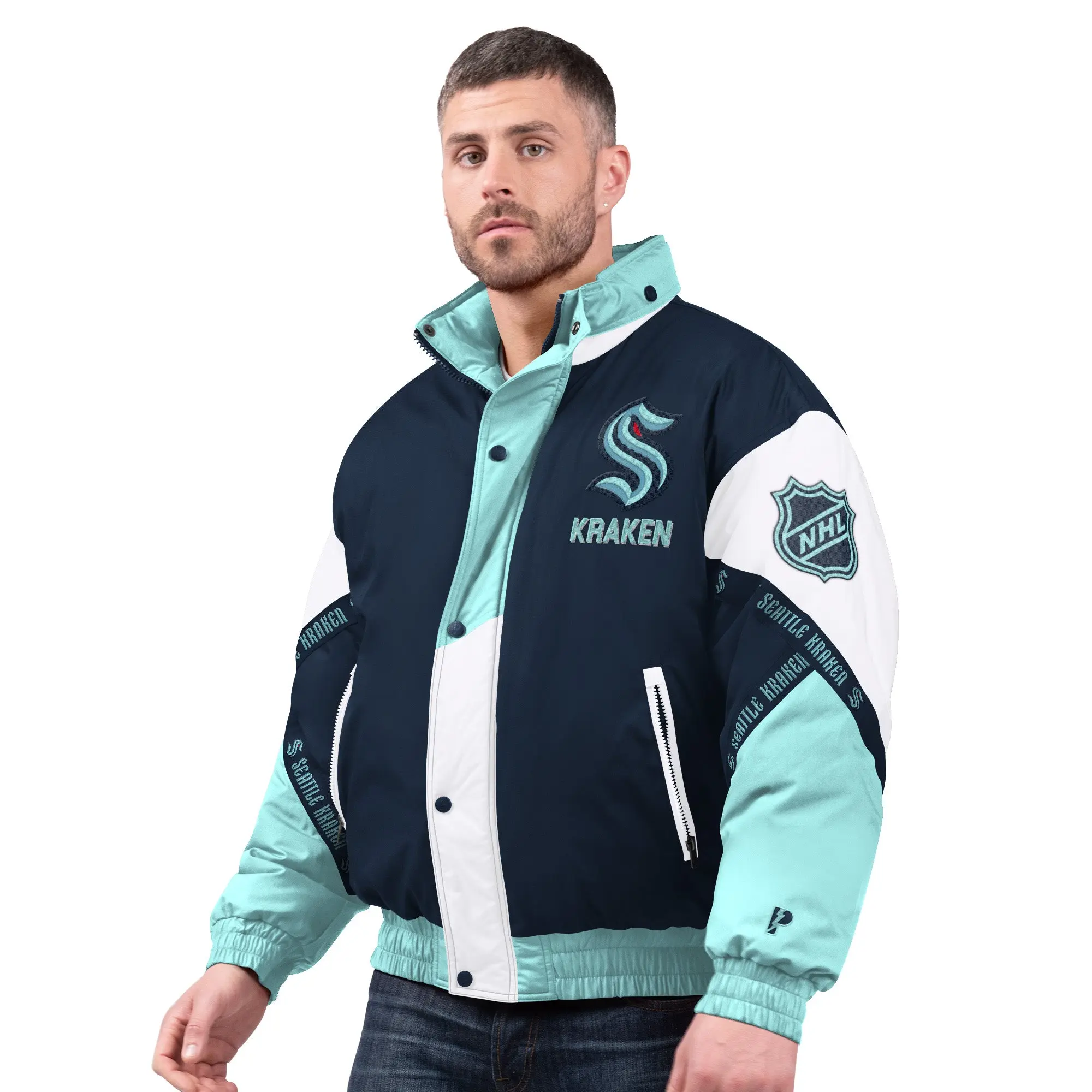 Seattle Kraken Pro Player Puff Tape Jacket