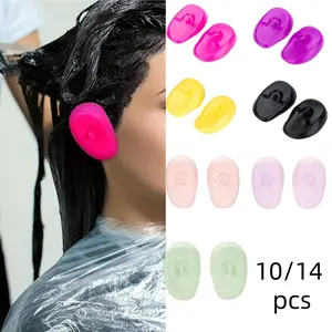 Hair Coloring Ear Covers – Waterproof Silicone Ear Protectors for Hair Dye, Bleaching & Hair Straightening, Reusable Anti-Water Salon Earmuffs for Hair Washing, Styling & Chemical Treatment, Suitable for Women, Men, Barbers & Home Salon Use