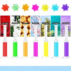 6-Color Toilet Gel Cleaner: Odor-Removing Flower Fragrance Sticks – Easy Application, Long-Lasting Freshness for a Pleasant Bathroom