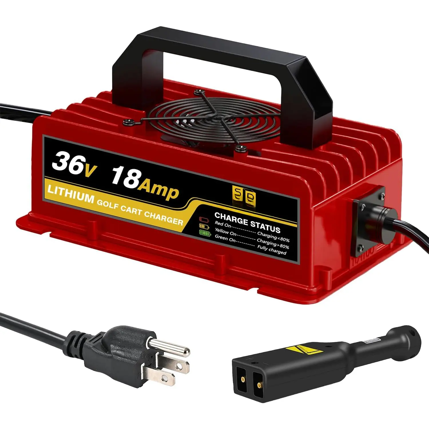 36V 18AMP Volt Golf Cart Charger, EZGO TXT Lithium Golf Cart  Charger