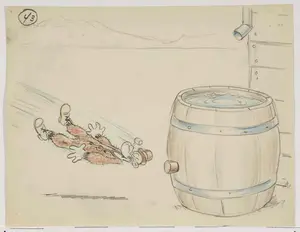 Popeye 1952 Original Animation Production Storyboard from Famous Studios 43
