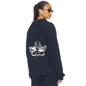 Boys Lie Name Em' Harley Zip Hoodie in Navy