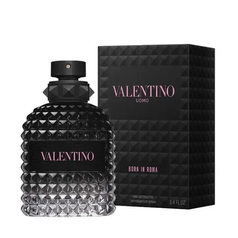 Valentino Uomo Born In Roma Eau de Toilette Spray for Men - Bold Spicy Modern Italian Elegance, Men's Long Lasting Fragrances, Woody Spicy Note, Masculine Casual Everyday Perfume, Earthy Woody Cedar Men's Perfume, Captivating Scent