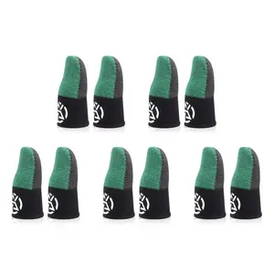 5 Pairs Mobile Game Fingertip Gloves For PUBG Gamer Sweatproof Anti-slip Touch Screen Finger Sleeve Breathable Gaming Finger Cover Gaming Accessories