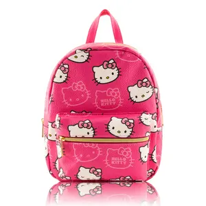 Fast Forward Sanrio Hello Kitty Mini Backpack for Girls | PU Leather Daypack Backpack Featuring Hello Kitty | Small Travel Bag, Lightweight Backpack | Ages 3+