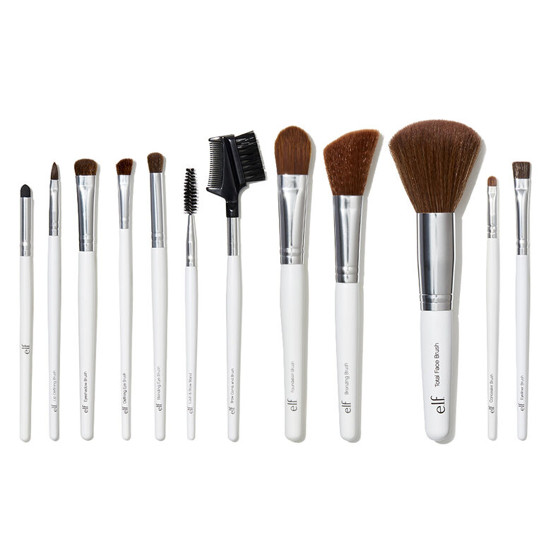 Professional Set of 12 Face & Eye Makeup Brushes