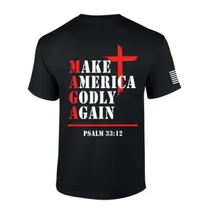 Trenz T Shirt Company Christian Make America Godly Again MAGA Trump