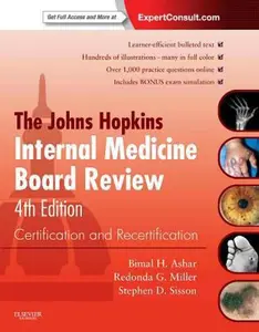 USED Book - The Johns Hopkins Internal Medicine Board Review: Certification and Recertification: Expert Consult - Online and Print by Redonda Miller MD  MBA (Paperback) - english