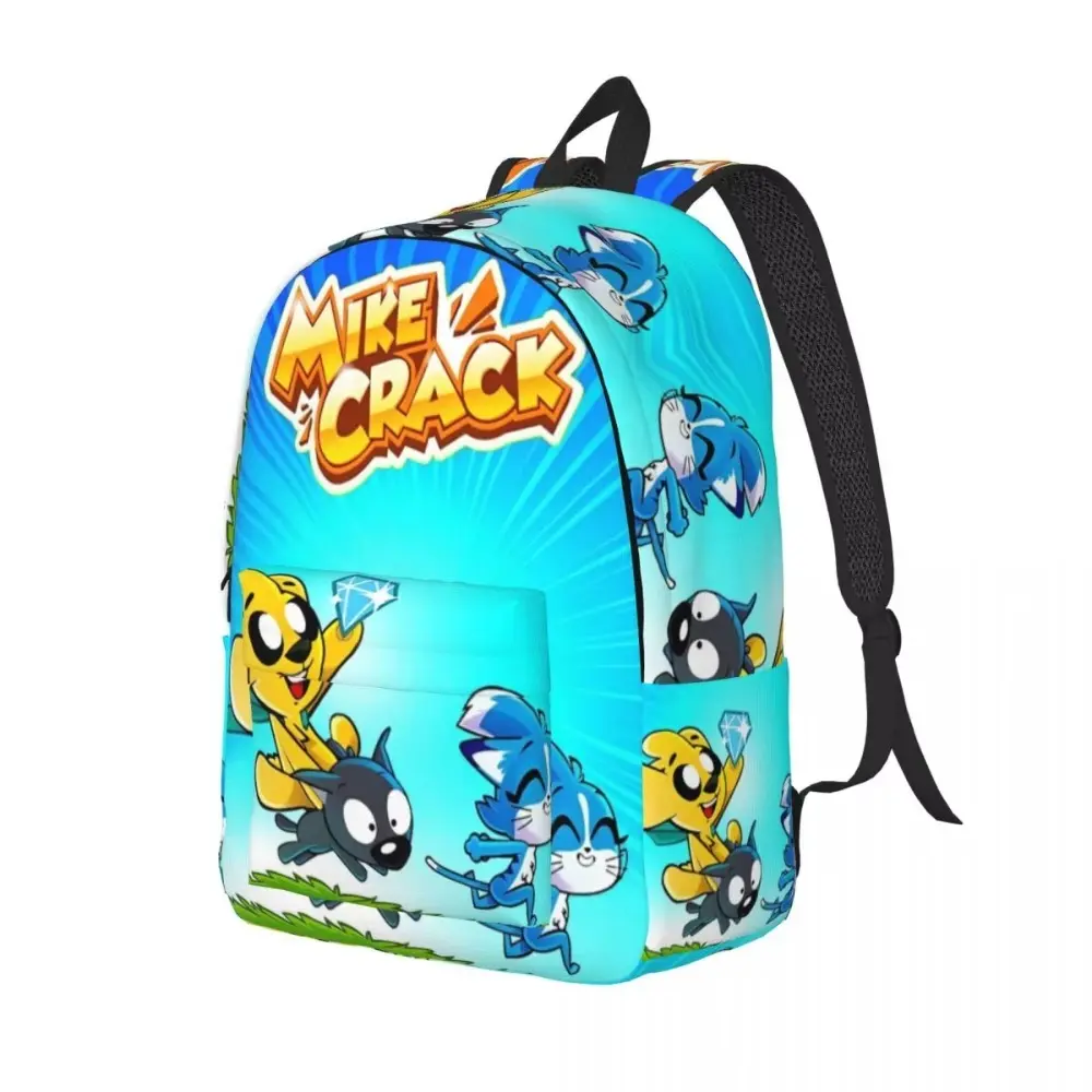 Kawaill MIKECRACKed MINER Backpack for Men Women Fashion Anime Dogs Student Work Daypack College Canvas Bags Gift