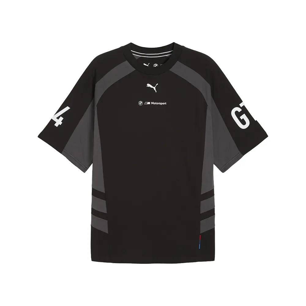 PUMA Mens Bmw M Motorsport Lifestyle Crew Neck Long Sleeve Casual Tops Casual - Black