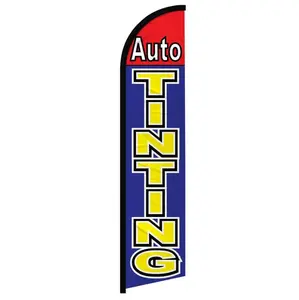 Auto Tinting (Red & Blue) Windless Banner Flag
