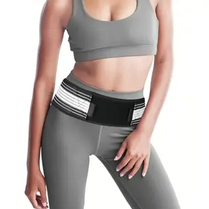 Sacroiliac Hip Belt for Women & Men Regular Black Trochanter Brace Alleviates Sciatic Pelvic Lower Back Leg Sacral Nerve Pain Due to SI Joint Dysfunction