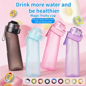 Global Bestseller Up Personality Fruit Flavor Water Bottle, Free 5 Fruit Flavor Clips, Healthy Drinking for Young People and Students