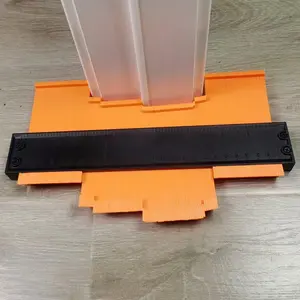 Contour Gauge with Lock, Adjustable Contour Measuring Tool, Precisely Duplicates Irregular Shape, Hand Measuring Tool for Welding, Floor Laying, Woodworking, Measuring Ruler