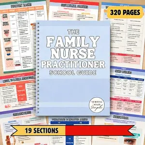 The Family Nurse Practitioner School Guide, FNP Study Guide and Learning Resource, Family Nurse Practitioner Reference Book for Nursing Students
