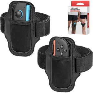 [2 Pack]  Strap for  / 2 -  Play Soccer/ Ring Fit Adventure, for Joy Cons  Controller  Accessories,Adjustable Elastic Strap,Two Size for Adults &