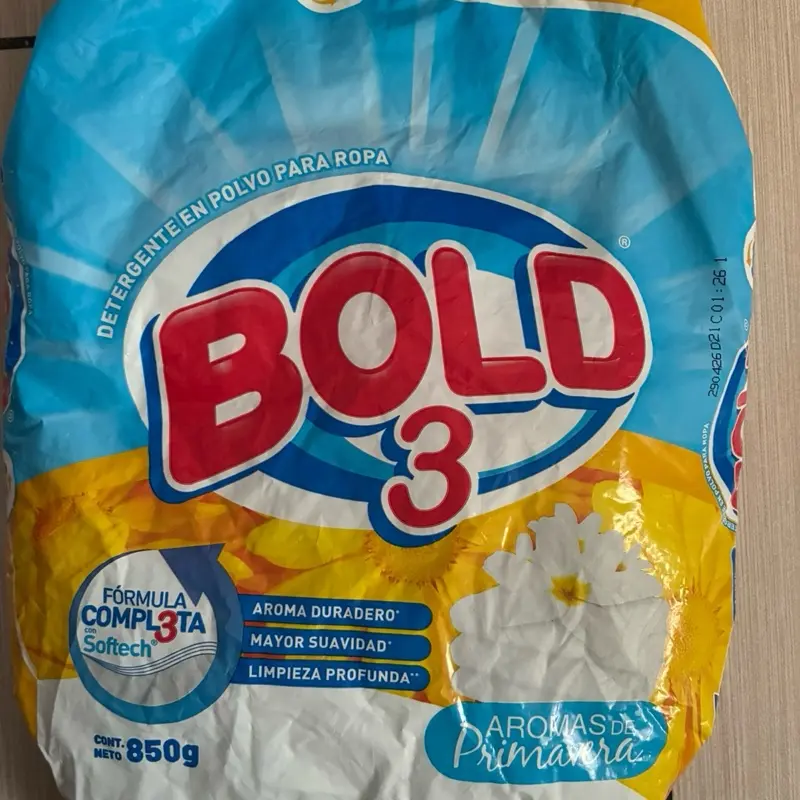 Bold3 powder detergent 850g