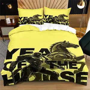 Cyberpunk Mech Illustration  Illustration Bedding Set, Including 1 Duvet Cover and 1 Or 2 Pillowcases (Excluding Quilt and Pillow Inserts)，Suitable for Friends Who Like Mechas, Science Fiction, and Trendy and Cool Styles