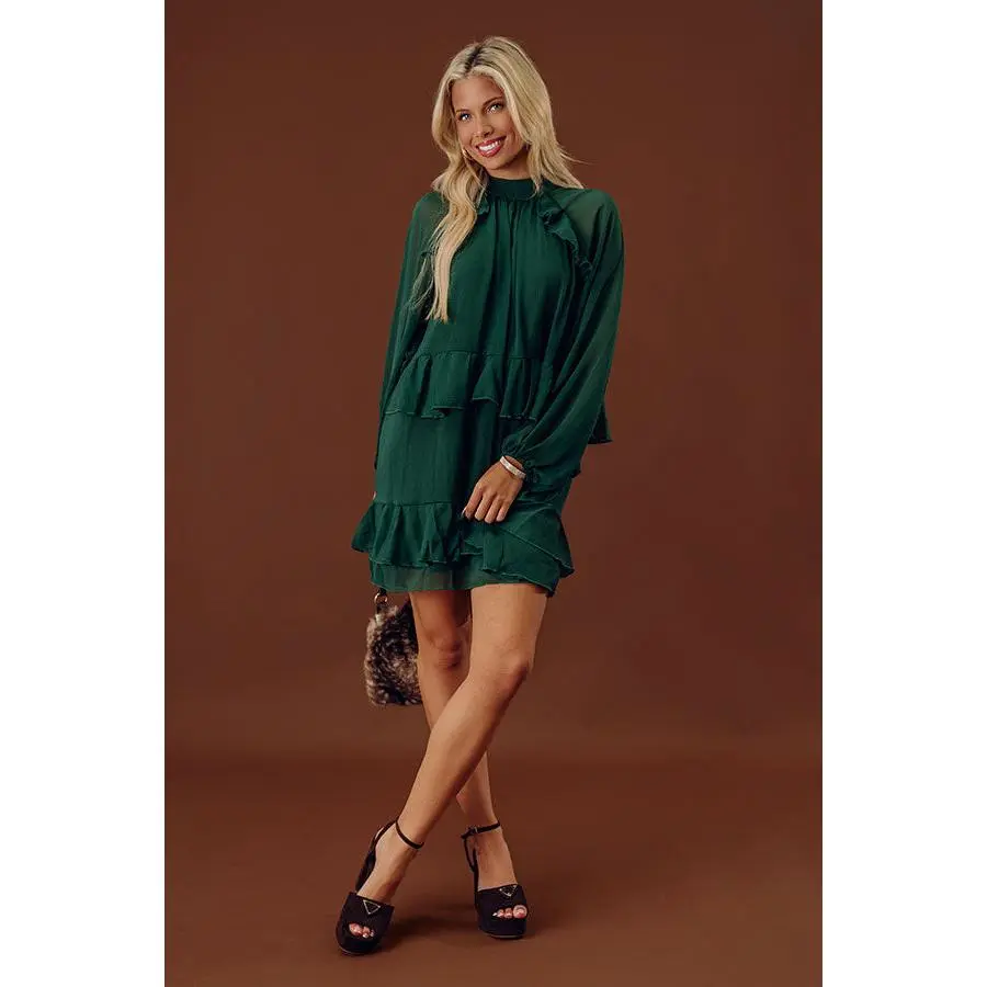 City Muse Ruffle Mini Dress