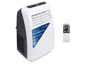 3-in-1 Portable Air Conditioner with Built-in Dehumidifier Function,Fan Mode, Remote Control, Complete Window Mount Exhaust Kit