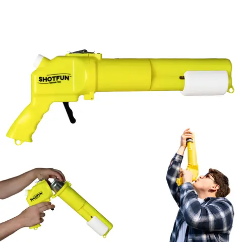 Shotfun (Highlighter Yellow, Regular Can) - Innovative Shotgun Tool for 12 oz Cans - Ideal for Tailgates, College Parties, Beach Days, Golf Trips, Spring Break, and More