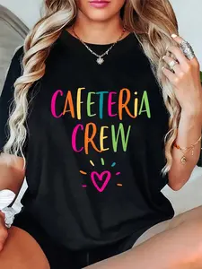 100% Cotton Cafeteria Worker Appreciation Gift Lunch Lady Crew Thank You T-Shirt