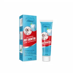Dog Toothpaste for Bad Breath - Pet Oral Care Toothpaste for Dogs & Cats - Tartar Control, Plaque Remover - Fresh Breath Edible Toothpaste 1pc