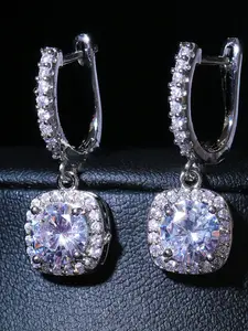 Women's Synthetic Zircon Earrings Set, Classic Design Party Jewelry Accessories, Elegant Ear Studs for Women