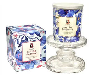 Diva Life Linen & Sandalwood 230 g Soy Wax Cotton Wick Multilayer Fragrance Smokeless Candle