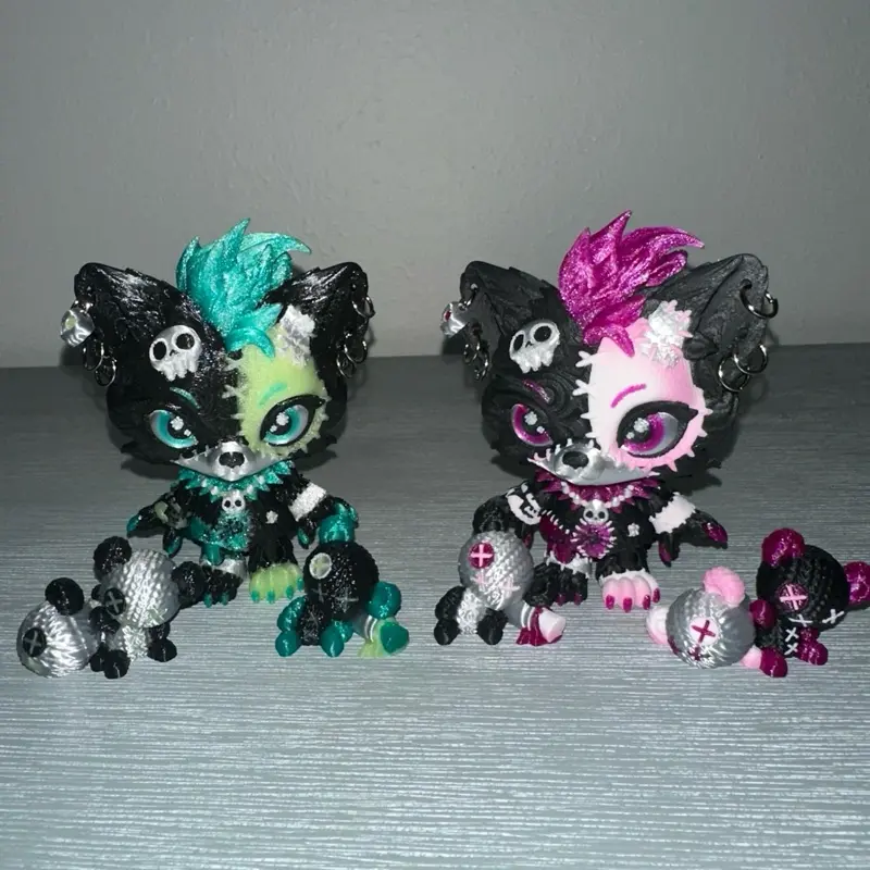3D Printed Flexi Lupa Patchwork Doll Figurine