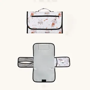 Waterproof Baby Diaper Changing Pad, Foldable Outdoor Portable Urine Mat, Infant Travel Diaper Protector, Ca Prop 65 Compliant