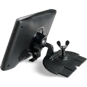 APPS2Car GPS Mount CD Slot GPS Holder 17mm Ball Mounting Base Compatible with Garmin Nuvi Serie 3.5-7 inches Sat Nav