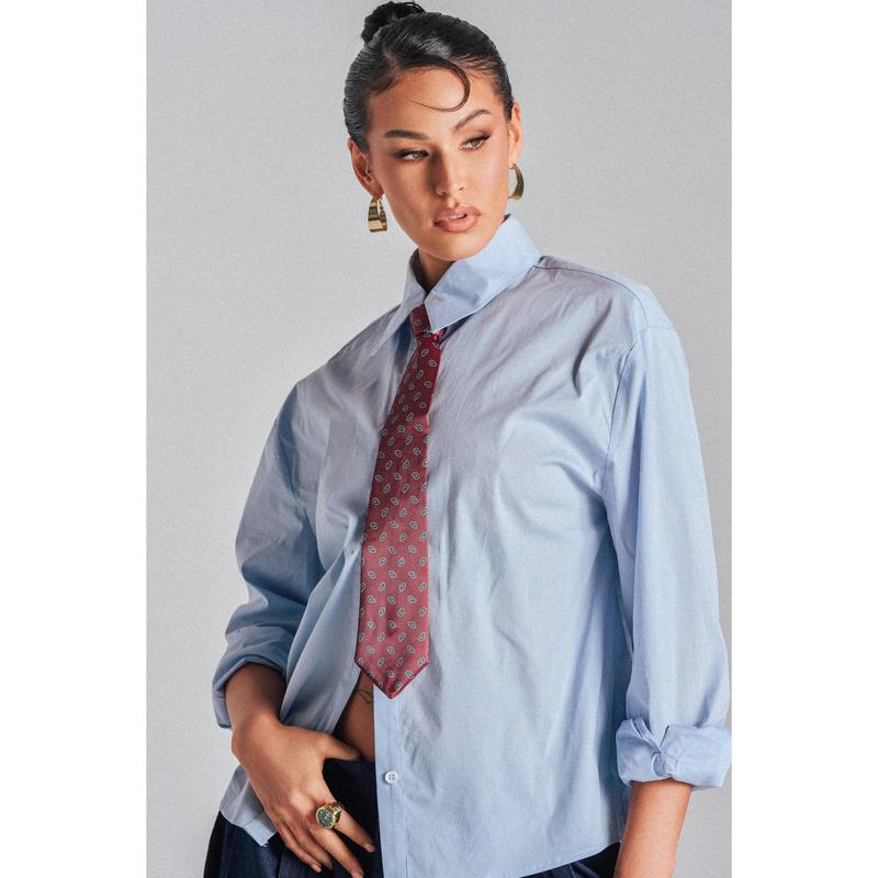 BUSINESS IN THE FRONT BUTTON DOWN