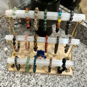 Selenite crystal bracelet holder