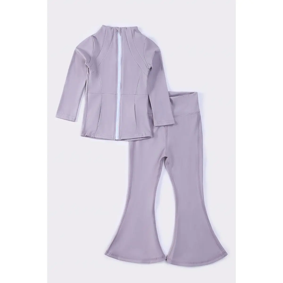 Grey Girl Active Flare Pants Set - Details Not Provided Further Information