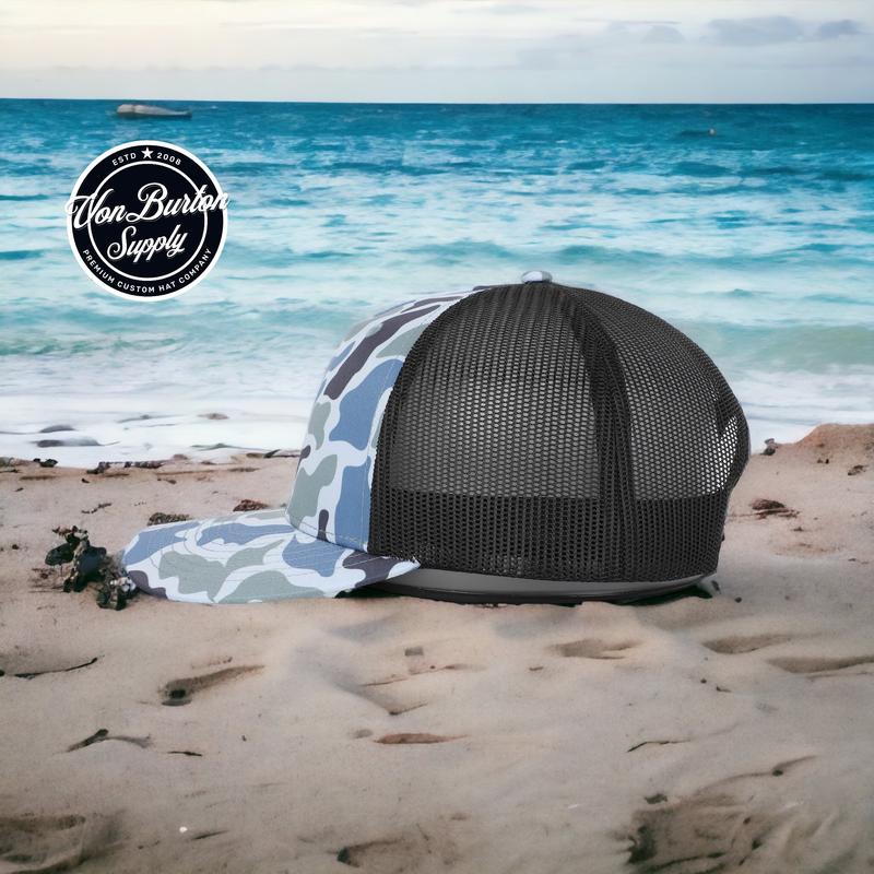 Old School Saltwater Duck Camo Trucker Hat