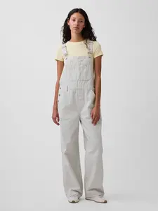 Gap Women's Relaxed Denim Stripe Overalls