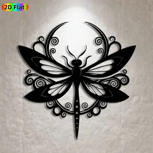 1pc Dragonfly Metal Wall Art, Exquisite Dragonfly Statue Mural, Ideal Gift for New Year, Easter, Nature Decor Enthusiasts, Weather-Resistant Metal Wall Decor Wall Sculptures, Perfect for Garden Wall & Backyard Fence, Unique Outdoor Decor Accent