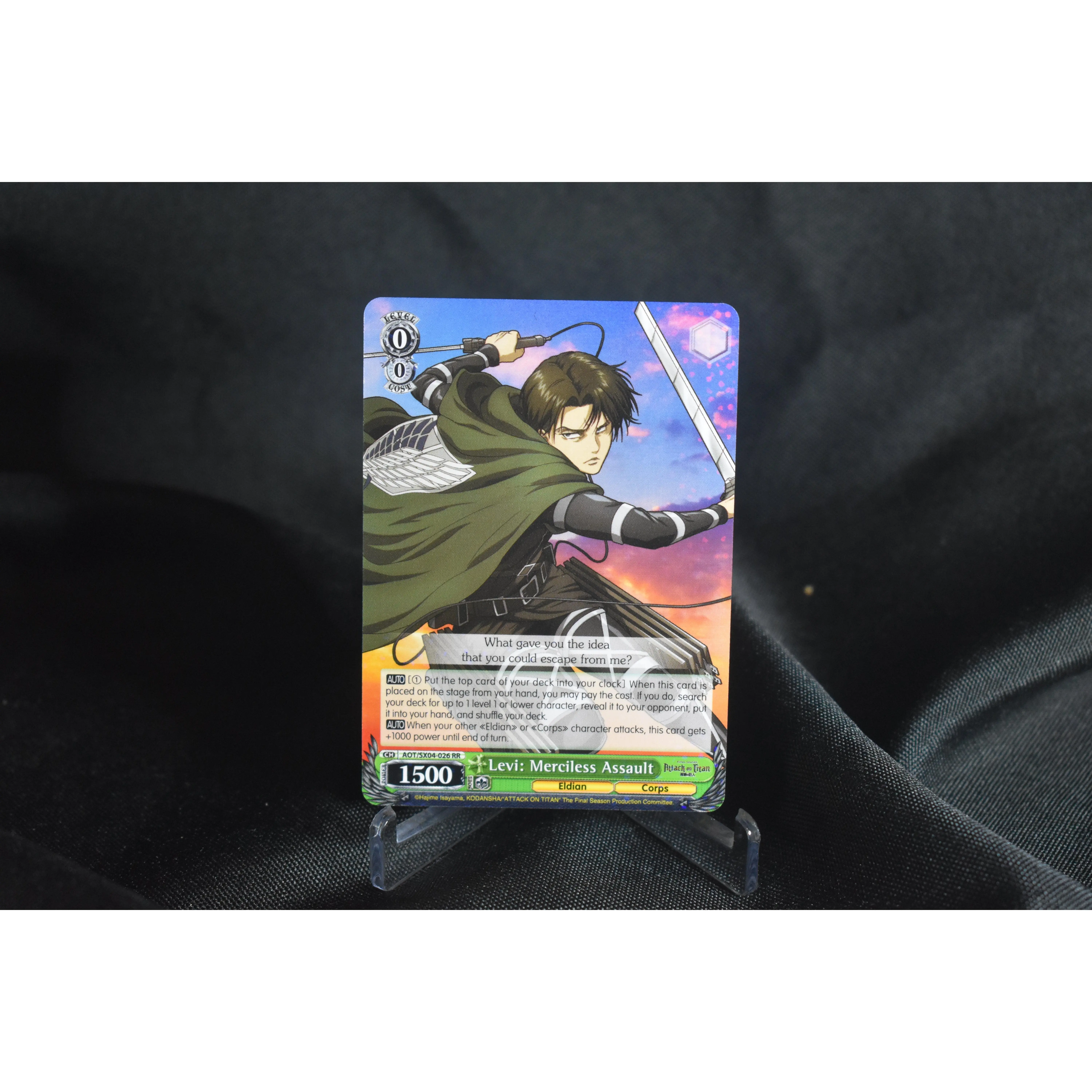 ⚔️ Levi – Merciless Assault (Weiss Schwarz AOT)