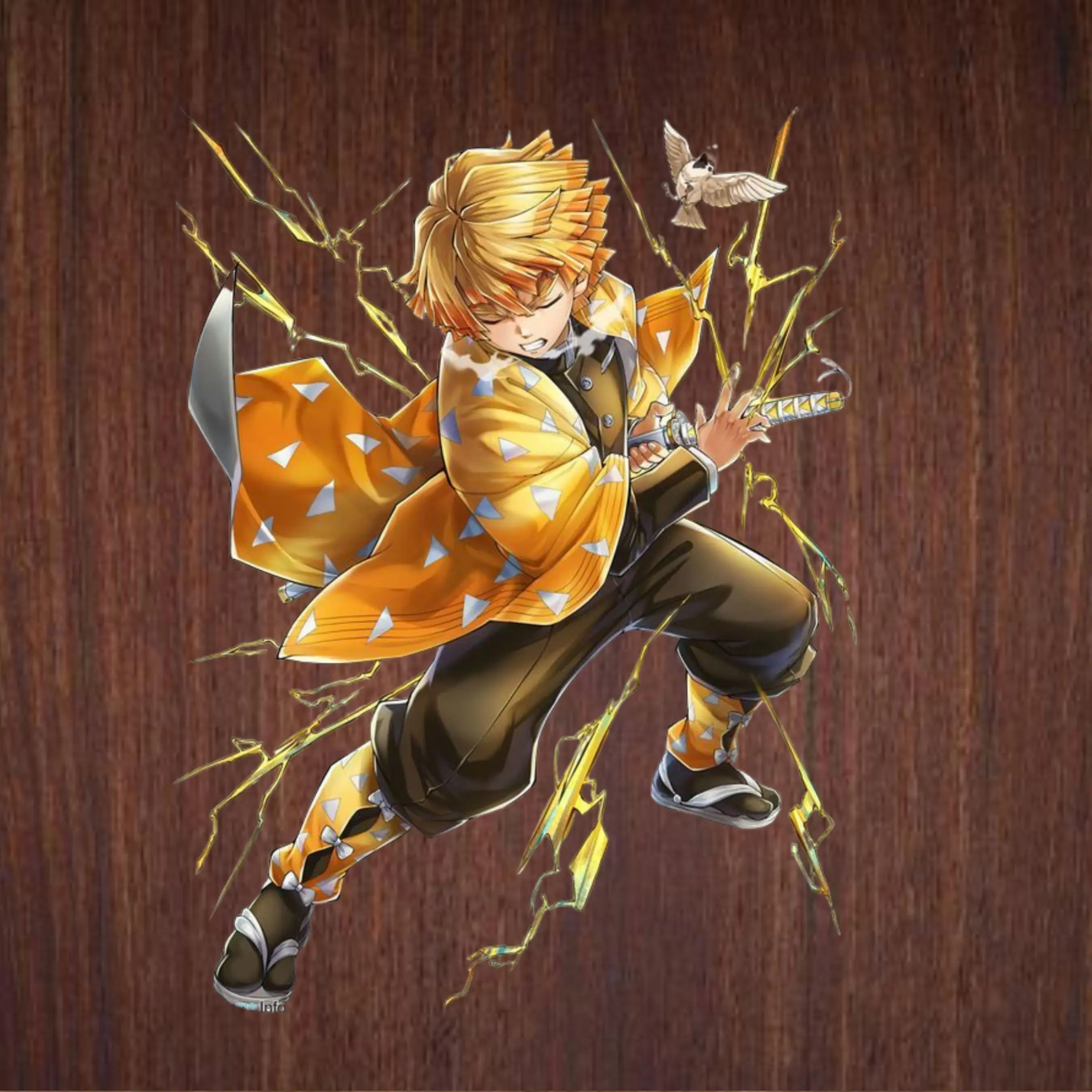 Agatsuma Zenitsu Awaken Strength Sticker, For Anime Demon Slayer Fans, Sticker Vinyl Perfect for Laptop and Notebook Decor