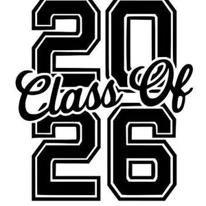 Class of 2026 Print - Representing the Year 2026 in a Clear and Simple Design