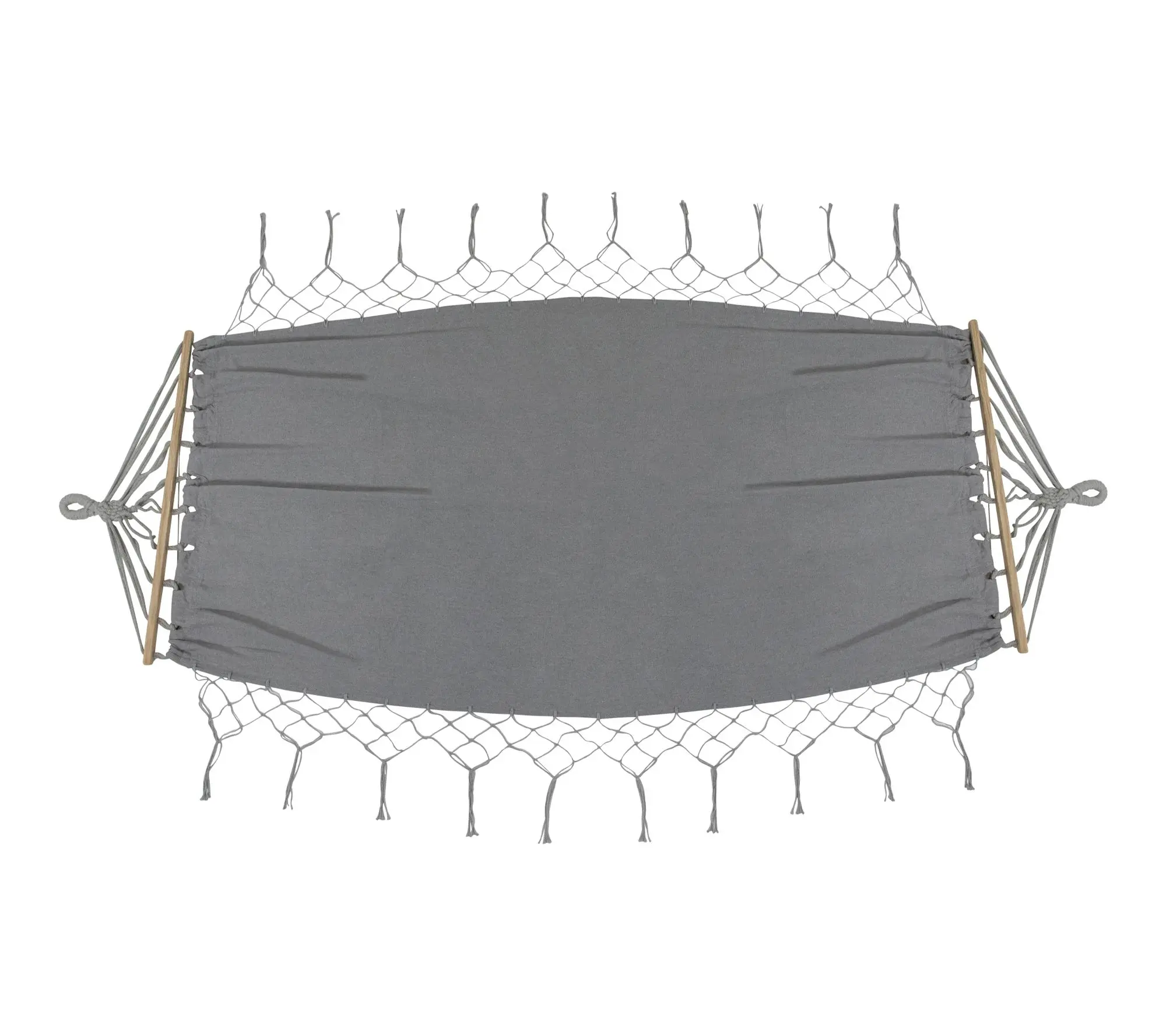 Northlight Hammock w/ Netted Fringe & Wooden Bars 100" x 41" Northlight Hammock w/ Netted Fringe & Wooden Bars 100" x 41"