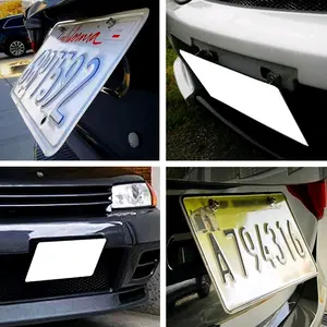 Universal Car Adjustable Tilt Angle License Plate Relocator Bracket Holder