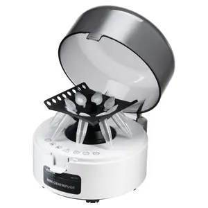 VEVOR Mini Centrifuge Machine, 3013xg RCF Electric Laboratory Centrifuge Machine with 2-in-1 Rotor for 0.2/1.5/2ml Tube Capacity, Fixed Speed 7000r/min, Low Noise, Widely Used in Various Experiments