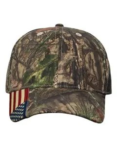 Kati LC350 Camo Woven USA Flag Cap