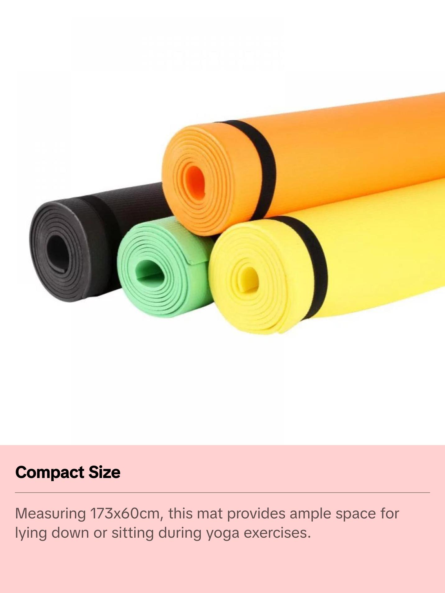 15Mm Yoga Mat Gymnastic Workout Non-Slip Exercise Physio Pilates Sports 60X173Cm