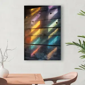 Pictorem C1RC2436MZQR40 24 x 36 in. Rainbow Glint - Brown Canvas Wall Art for Stylish Interiors